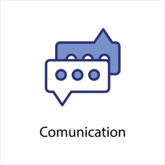 communication icon vector stock