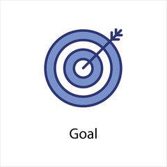 Goal icon vector stock