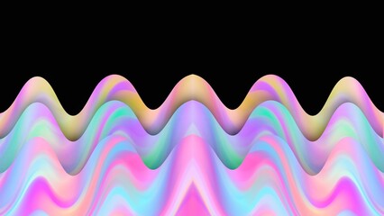 Unique wave cute colors art background