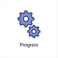 Progress icon vector stock