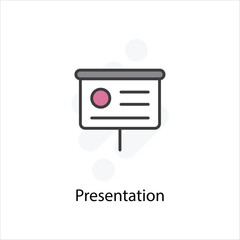 Fototapeta premium Presentation icon vector stock