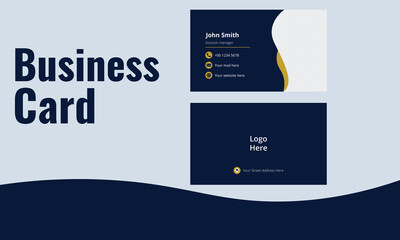 double sided modern minimalist Creative vector Business card for any kind of use. 