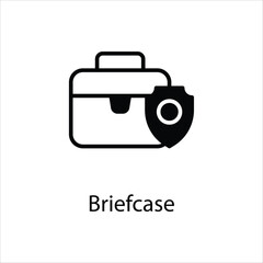 Briefcase icon vector stock