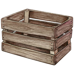 watercolor wooden clothes pin