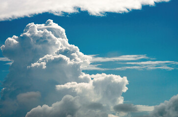 thundercloud formation in the sky
