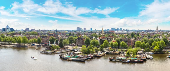 Gardinen Panoramic view of Amsterdam © Sergii Figurnyi