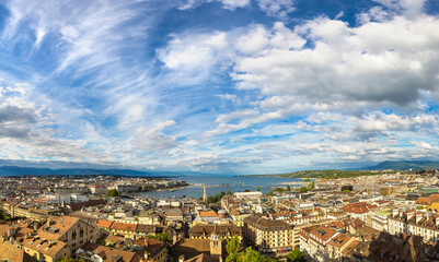 Panoramic view of Geneva