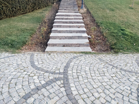 Landstairs in Nature, Natural Condition