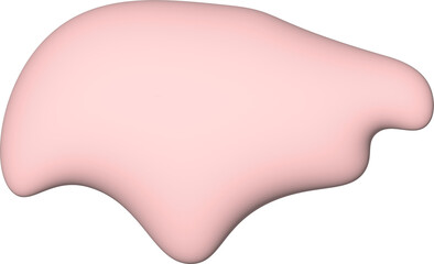 Abstract pastel shape 3d background. Decorative stone.	