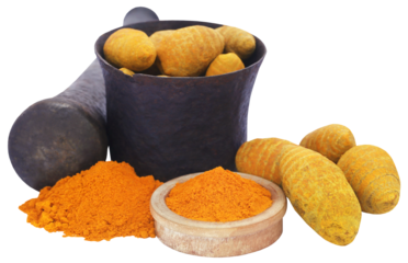 Whole and ground turmeric