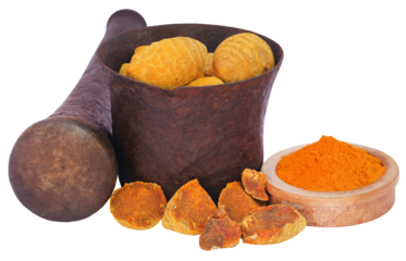 Whole and ground turmeric