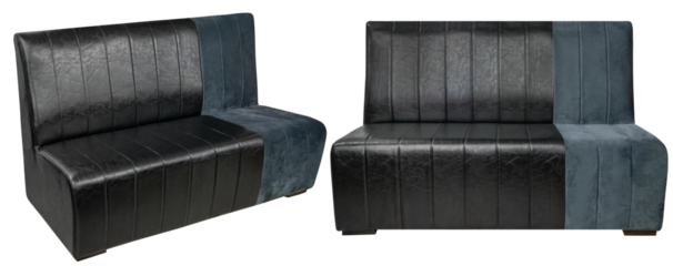 Sofa for the office or at home. Isolated from the background. In different angles. Interior element