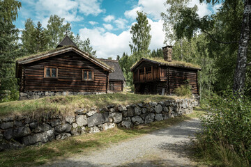 Museumsdorf in Lillehammer, Norwegen