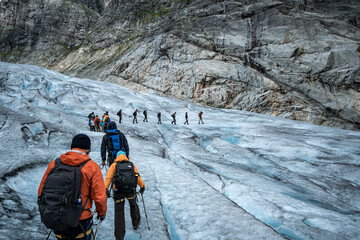 Gletscherwanderung im norwegischen Hochgebirge