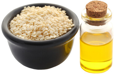 Peeled sesame seeds with oil