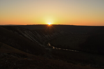 Sunset in Moldova.