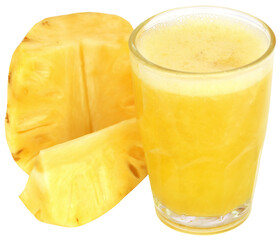 Pineapple juice in a glass