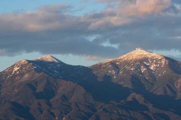 Saddleback Mountain in Orange County Toped Off With Snow