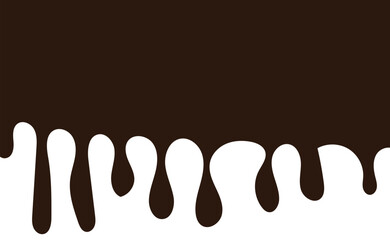 Chocolate drops background. Vector illustration.	