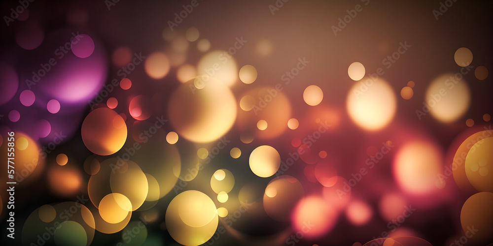 Wall mural abstract background with bokeh