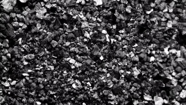 Stones moving. Close-up of a stones surface moving.