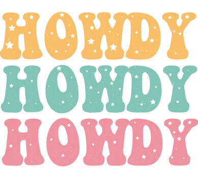 Western Howdy SVG Design