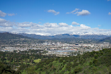 Overview of Glendale, CA from atop Griffith Park.