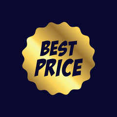 Best Price Gold Sticker Stamp Sign Discount Store Template