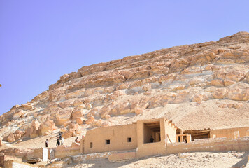 The mountain of dakrour in siwa oasis egypt