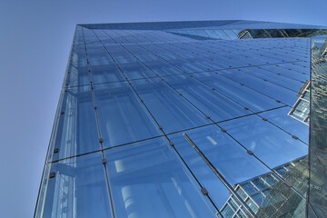 Low angle view of modern office building in Berlin