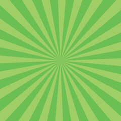 Green banner rays, lines background