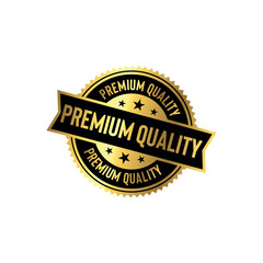 Premium Quality Golden Stamp Seal Vector Template