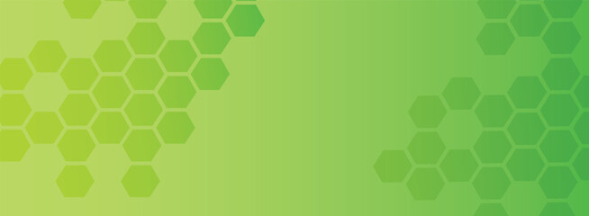Greene banner background with hexagon combs