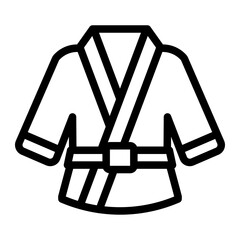 karate line icon © ain
