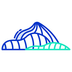 fold mountains icon
