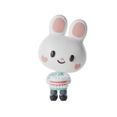 Rabbit Hanbok Man 3D Illustration-12