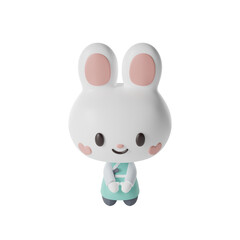 Rabbit Hanbok Man 3D Illustration-15