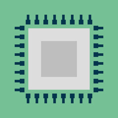 Processor. processor icon. Vector illustration.