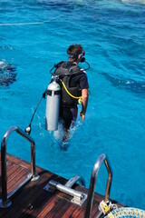 person snorkeling in the sea