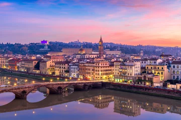 Foto op Canvas Florence, Italy Overlooking the Arno River © SeanPavonePhoto