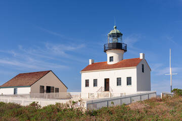 Fototapeta na wymiar San Diego, California at the Old Loma Point Light House