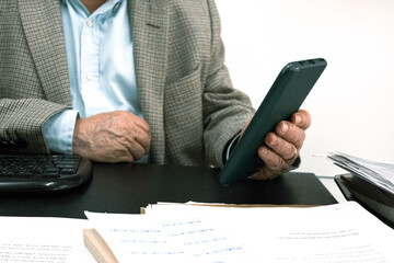businessman working on laptop