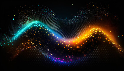 Tochnology motion wave background concept. Beatiful motion blur, digital wave, vivid colors 