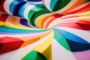Background with rainbow colors Generative AI Art Illustration