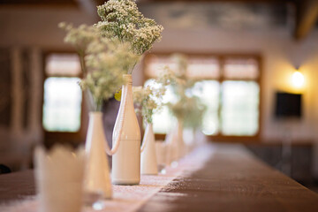 Wedding Farmhouse Table Top Decor - Rustic barn-style wedding decor