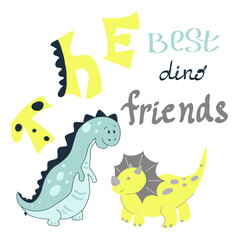  The best dino friends lettering