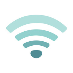Wifi icon on white background
