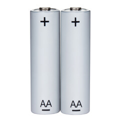 Two AA Alkaline batteries cut out