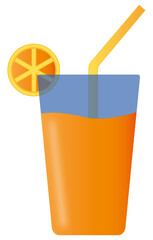 Glass of orange juice - Drink