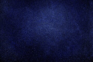 Black dark indigo blue glitter shiny abstract background for design. Twinkling glow stars effect. Fantastic, fantasy. Like outer space, night sky, universe. Grain, rough surface. 